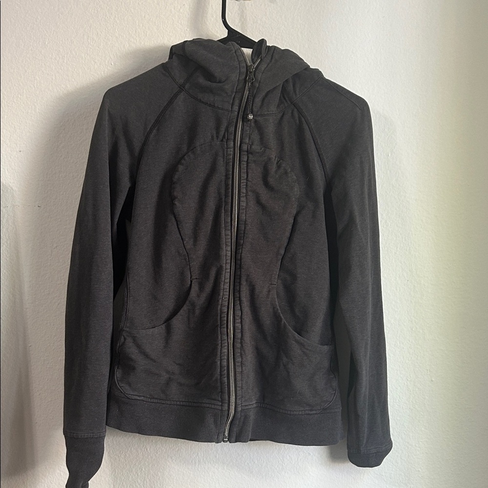 lululemon athletica Black Grey Zip Up Jacket
